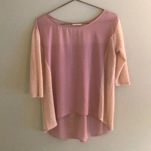 Pink and Gold Blouse